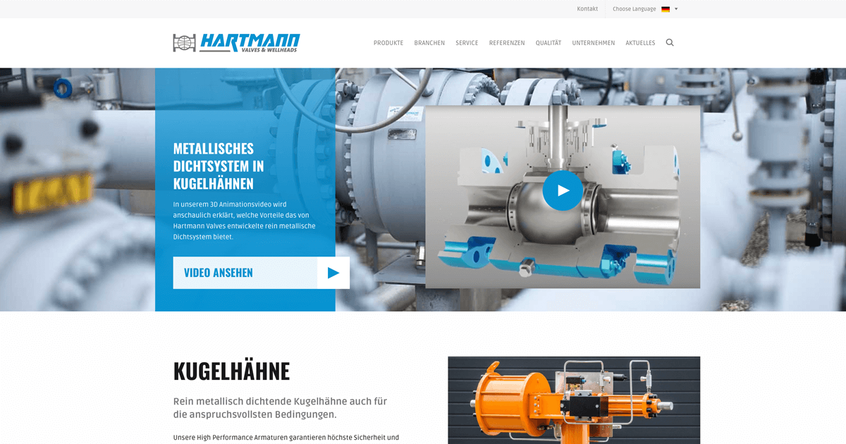 Unser Unternehmen Hartmann Valves & Wellheads