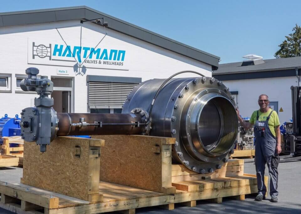 Hartmann API 6D Ball Valve 40 inch gastight metal-to-metal sealing gas pipeline