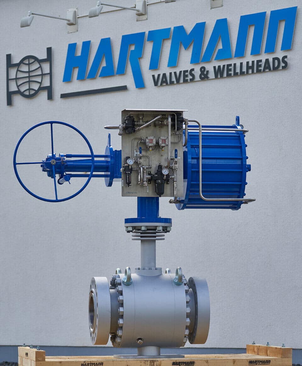 Hartmann Hot Temperature Ball Valve API 6D 375°C gastight metal-to-metal sealing petrochemical industry