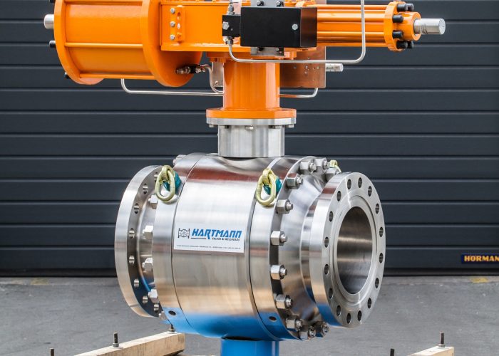 Hartmann Kugelhehn metallisch dichtend Edelstahl für Zelluloseproduktion_Chemie