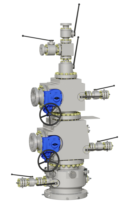 Integriertes Wellhead - Klein_blau